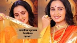 कपाळावर चंद्रकोर, केसरी साडी अन्…; ‘लक्ष्मी निवास’ फेम जान्हवीच्या नवरात्रीच्या सातव्या दिवशीच्या लूकने वेधले लक्ष
