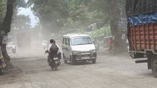 Citizens are suffering due to potholes and dust in Vasai Virar city