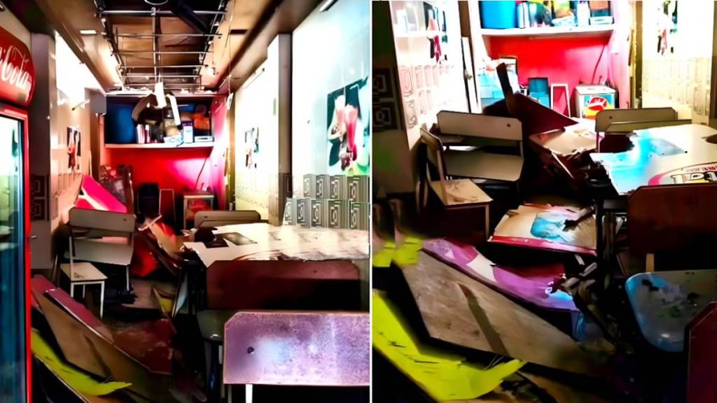 compressor exploded in tea restaurant