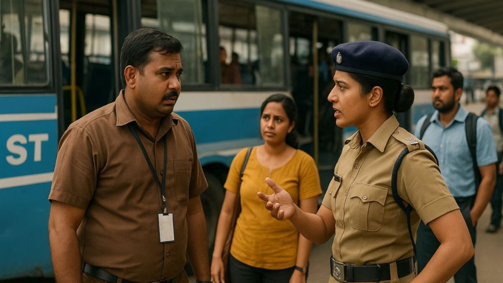 false molestation allegation against ST bus conductor in Sakoli Bhandara police inquiry delayed passengers