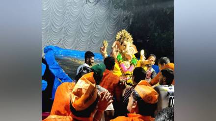 Ganeshotsav visarjan 2025 prefer in artificial ponds 79 percent Ganeshotsav visarjan 2025 prefer in artificial ponds 79 percent