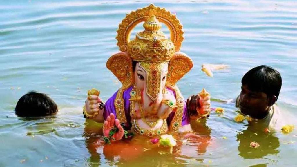 Use of natural ponds wells and tanks in 1423 gram panchayats for Ganesh eco friendly immersion in Satara
