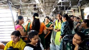 Tejaswini Women Railway Passengers Association, local trains Mumbai, Navratri garba in local trains, Thane train festivals,
