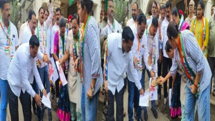 gopichand padalkar image burnt in thane ncp protest