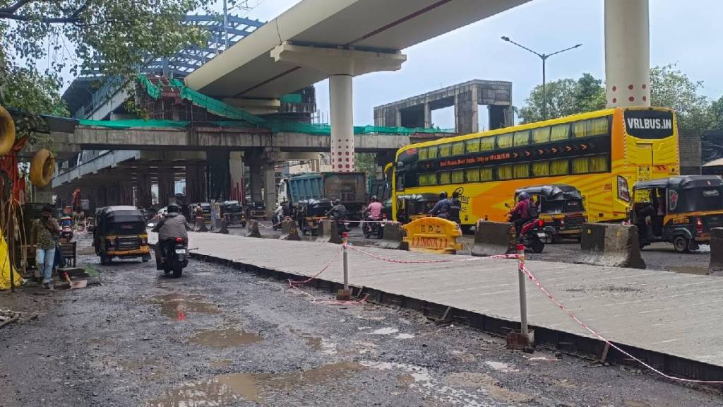 concreting of the stalled roads on the highway has begun