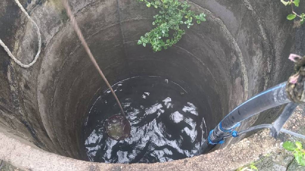 hot water in well of Tatigudam Village , Aheri Taluka , Gadchiroli