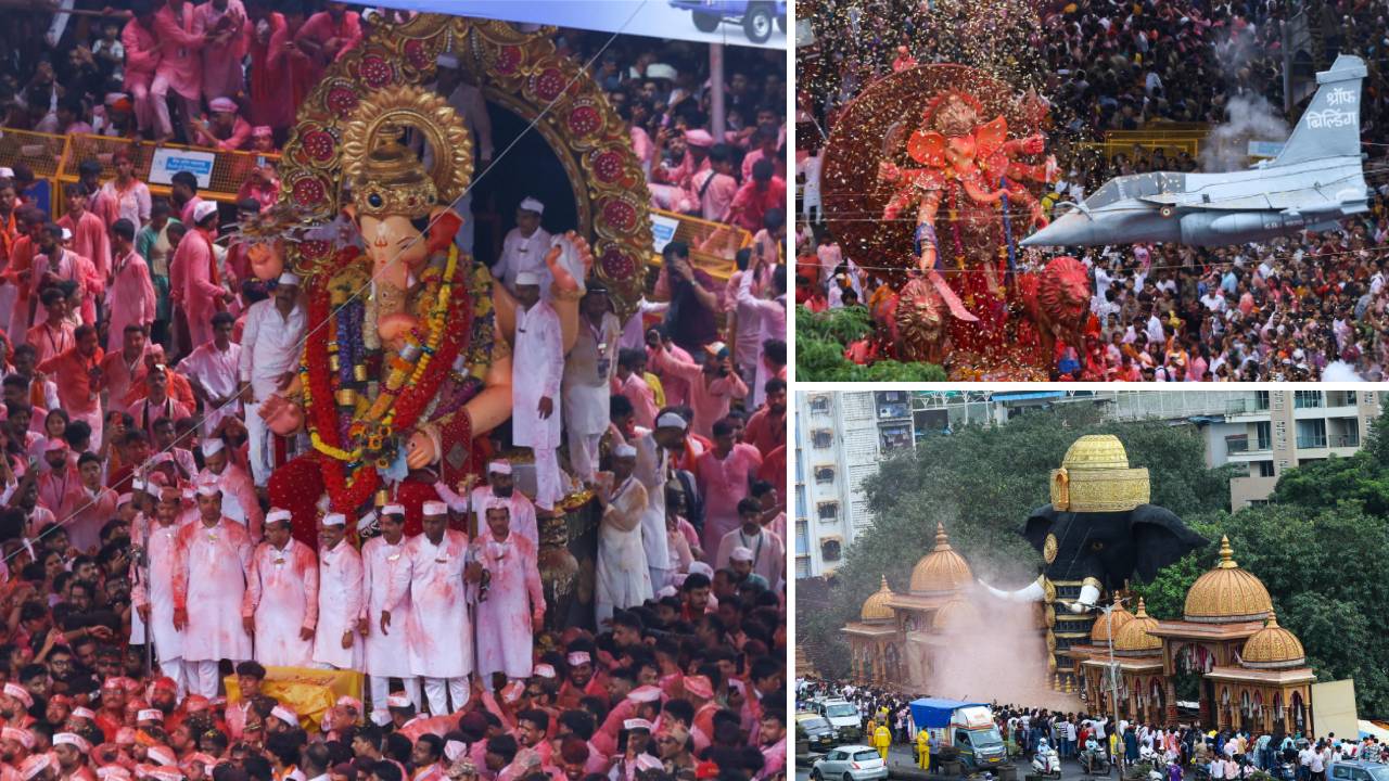 Mumbai Ganpati Visarjan 2025 photos
