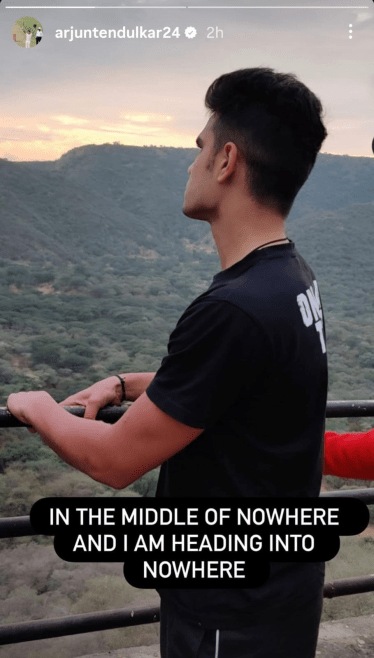 Arjun Tendulkar Cryptic Instagram Story