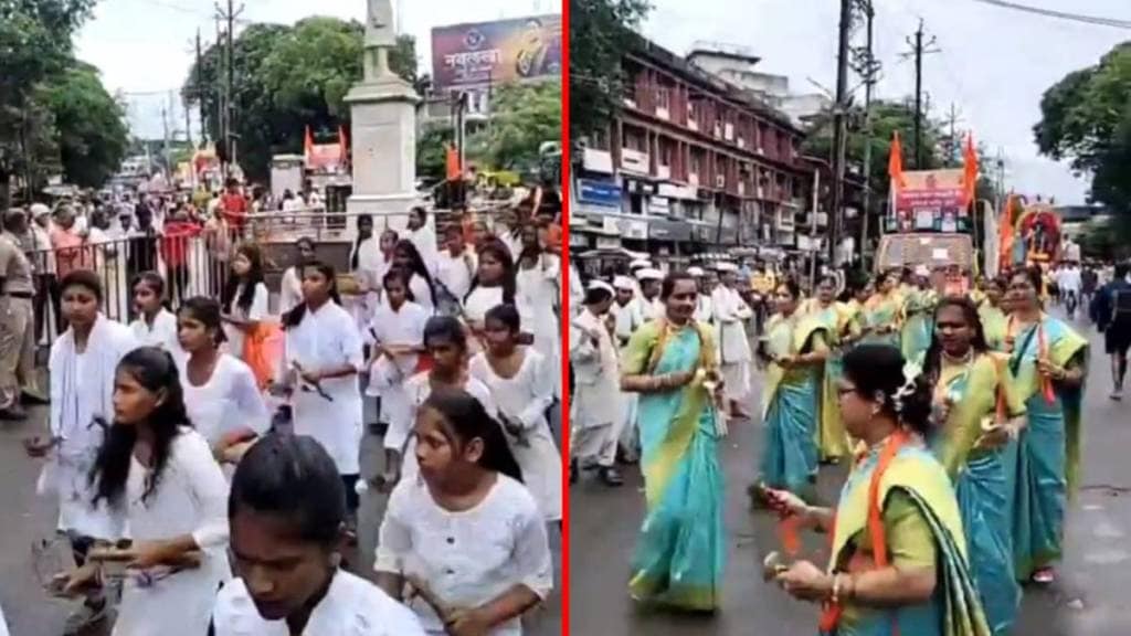 Ganesh Visarjan procession in Jalgaon