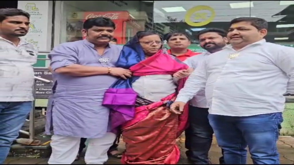 kalyan congress mama pagare hospitalized after bjp saree protest sparks political tension