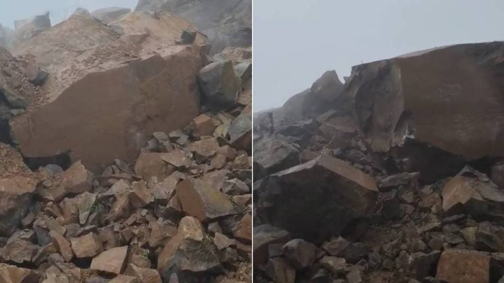 Landslide occurred in Gaganbawda Ghat Landslide occurred in Gaganbawda Ghat