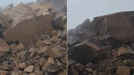 Landslide occurred in Gaganbawda Ghat