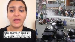 Nepal Gen Z Protest : नेपाळमध्ये अडकलेल्या भारतीय महिलेची दुतावासाकडे मदतीची याचना; Video संदेशात म्हणली, ‘मी जीव वाचवून कशीबशी…’