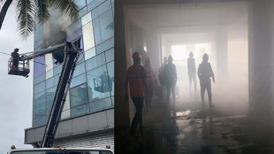 major fire in business complex in wagale estate thane