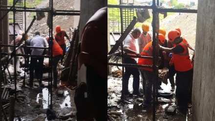 man falls to death from seventh floor thane construction site