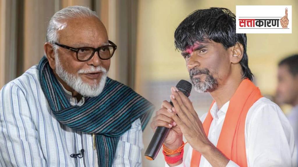 मराठा आंदोलक मनोज जरांगे पाटील आणि मंत्री छगन भुजबळ (छायाचित्र सोशल मीडिया)