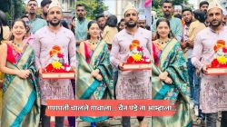 पुढच्या वर्षी लवकर या… सोनाली कुलकर्णीने लाडक्या बाप्पाला दिला निरोप, नवरा कुणालचीही खास उपस्थिती