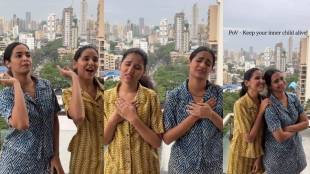marathi actress vallari viraj and aalapini dance performance on monta re song