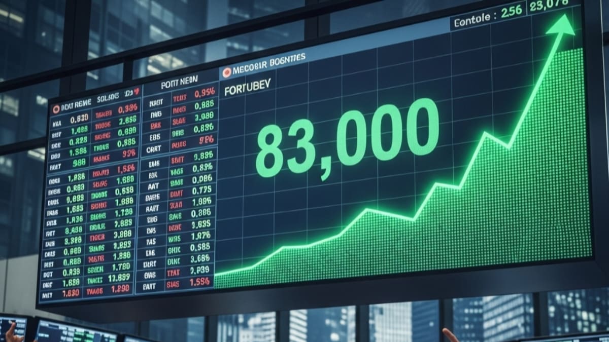 Stock market today : बघता बघता ‘सेन्सेक्स’ची ८३ हजारांना गवसणी; सलग तिसऱ्या दिवशी तेजीचे कारण काय?; ‘फेड’ कपातीने हुरूप, ‘सेन्सेक्स’ची ८३ हजारांना स्पर्श…