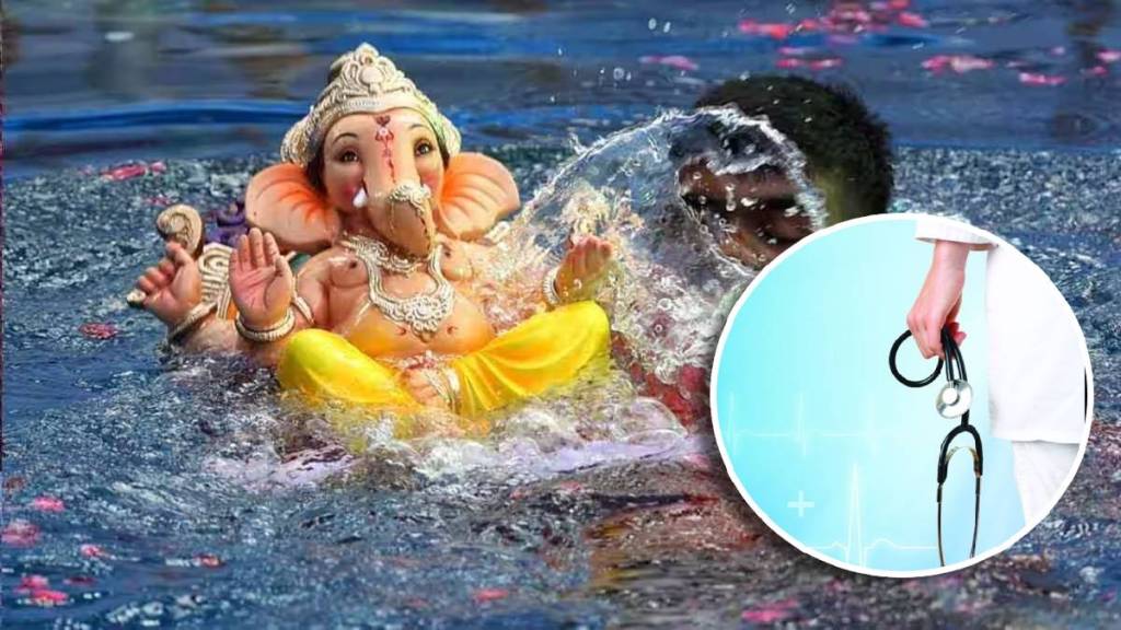 Medical teams and ambulances ready from the Municipal Corporation at Ganesh idol immersion ghats Pimpri pune news