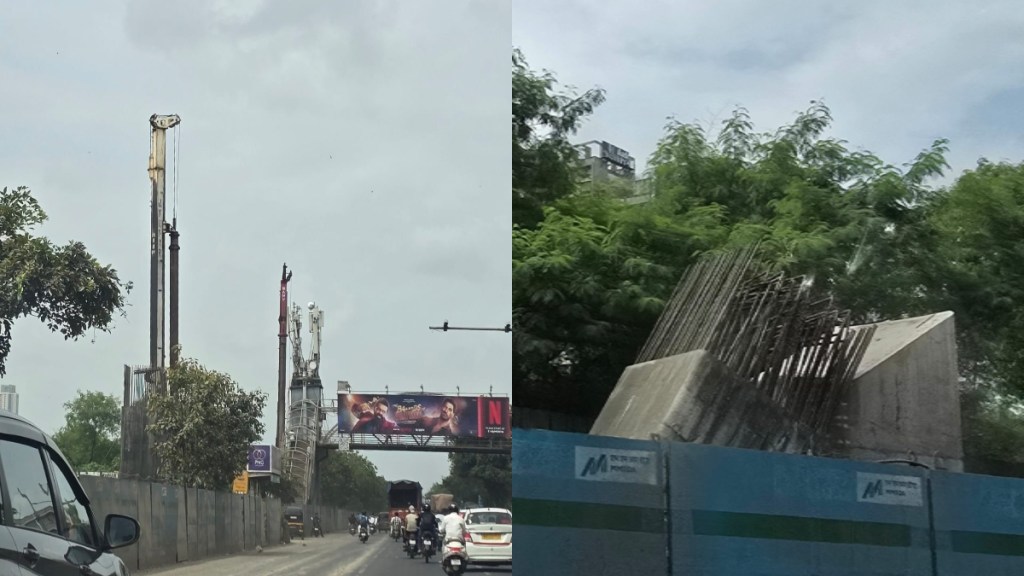 mmrda removes metro 6 pillars due to change kanjurmarg mumbai