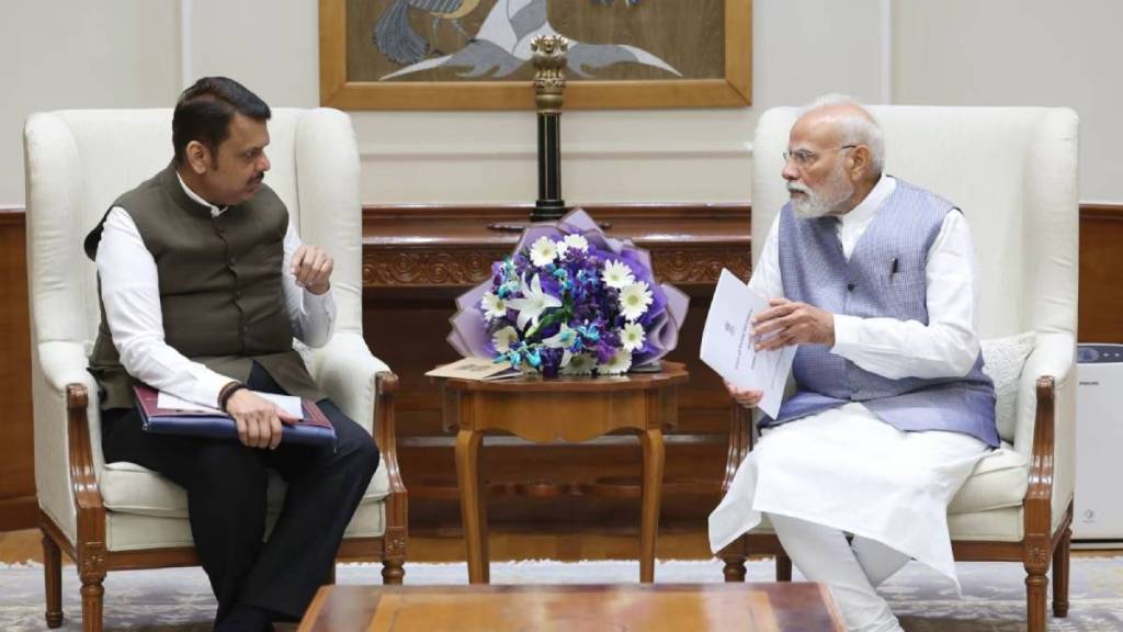 PM Modi meeting with Devendra Fadnavis