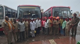 Rohit Pawar Karjat Depot Msrtc ST Bus