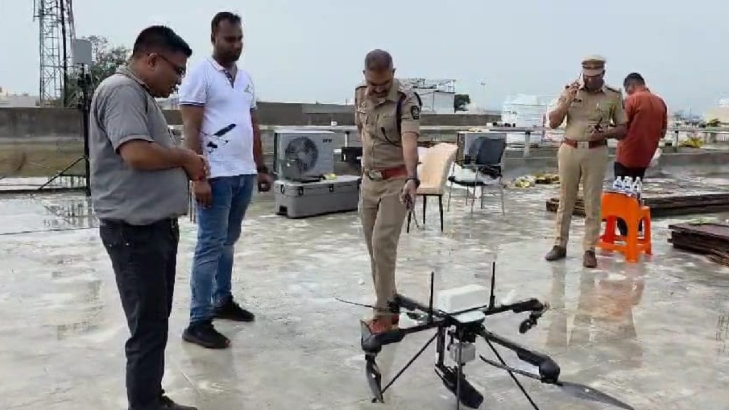Ganesh Visarjan 2025 Eid e Milad monitored by Nandurbar Police Force using Q6 drone through technology