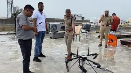 Ganesh Visarjan 2025 Eid e Milad monitored by Nandurbar Police Force using Q6 drone through technology