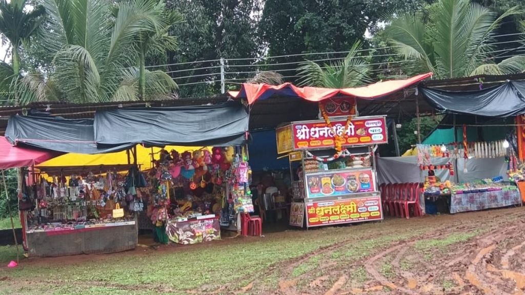 navratri festival brings business chiplun with demand coconuts flowers puja items