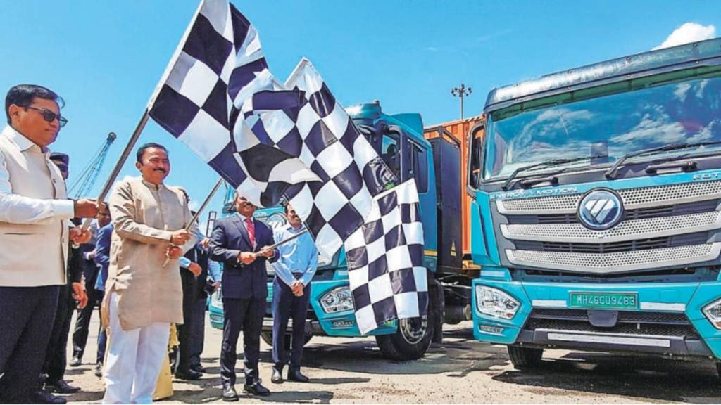 electric trucks JNPA Port