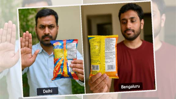 palm oil in Kurkure in Delhi vs Bengaluru