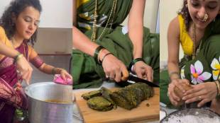 prajakta parab cooked alu vadi ukadiche modak in ganpati festival
