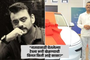 pratap sarnaik gift india first tesla model y car to grandson sparks controversy aastad kale raises questions