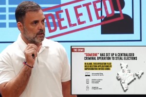 rahul gandhi pc on eci vote chori