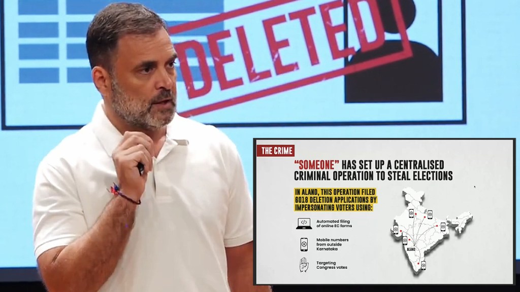 राहुल गांधींचा पत्रकार परिषदेत गंभीर आरोप (फोटो - X/Rahul Gandhi)
