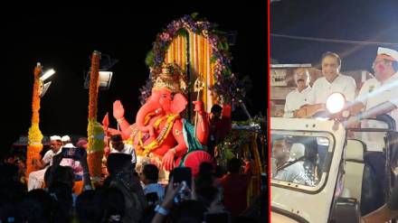 Immersion of the Sawangi raja; Enthusiastic participation of Guardian Minister, Chancellor, Vice Chancellor Immersion of the Sawangi raja; Enthusiastic participation of Guardian Minister, Chancellor, Vice Chancellor