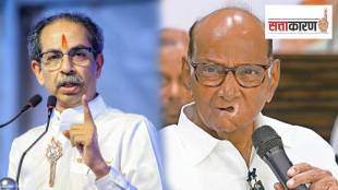 माजी मुख्यमंत्री उद्धव ठाकरे आणि राष्ट्रवादीचे ज्येष्ठ नेते शरद पवार (छायाचित्र पीटीआय)