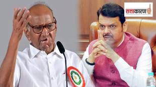 राष्ट्रवादीचे ज्येष्ठ नेते शरद पवार आणि महाराष्ट्राचे उपमुख्यमंत्री देवेंद्र फडणवीस (छायाचित्र पीटीआय)