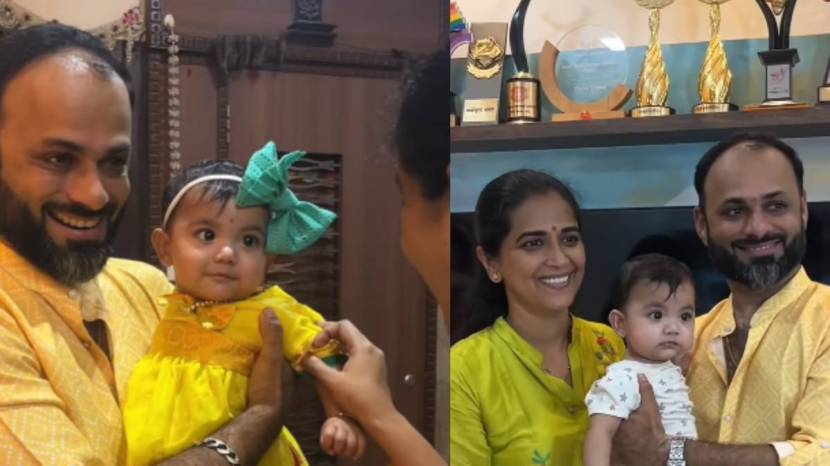 sharmishtha raut reveals baby girl face on social media