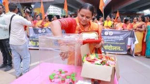 shiv sena ubt protests my sindoor my nation agitation Chhatrapati Sambhajinagar india pakistan cricket match