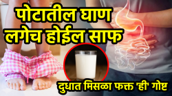 आतड्यांमध्ये मल कुजत असेल तर दुधात मिसळा फक्त ‘ही’ गोष्ट! सकाळी उठल्यानंतर पोटातील सगळी घाण होईल साफ, गॅसही होणार नाही…