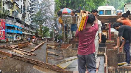 Navratri mandap building in thane Navratri mandap building in thane