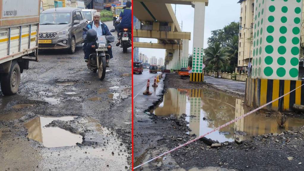 thane potholes return after heavy rains