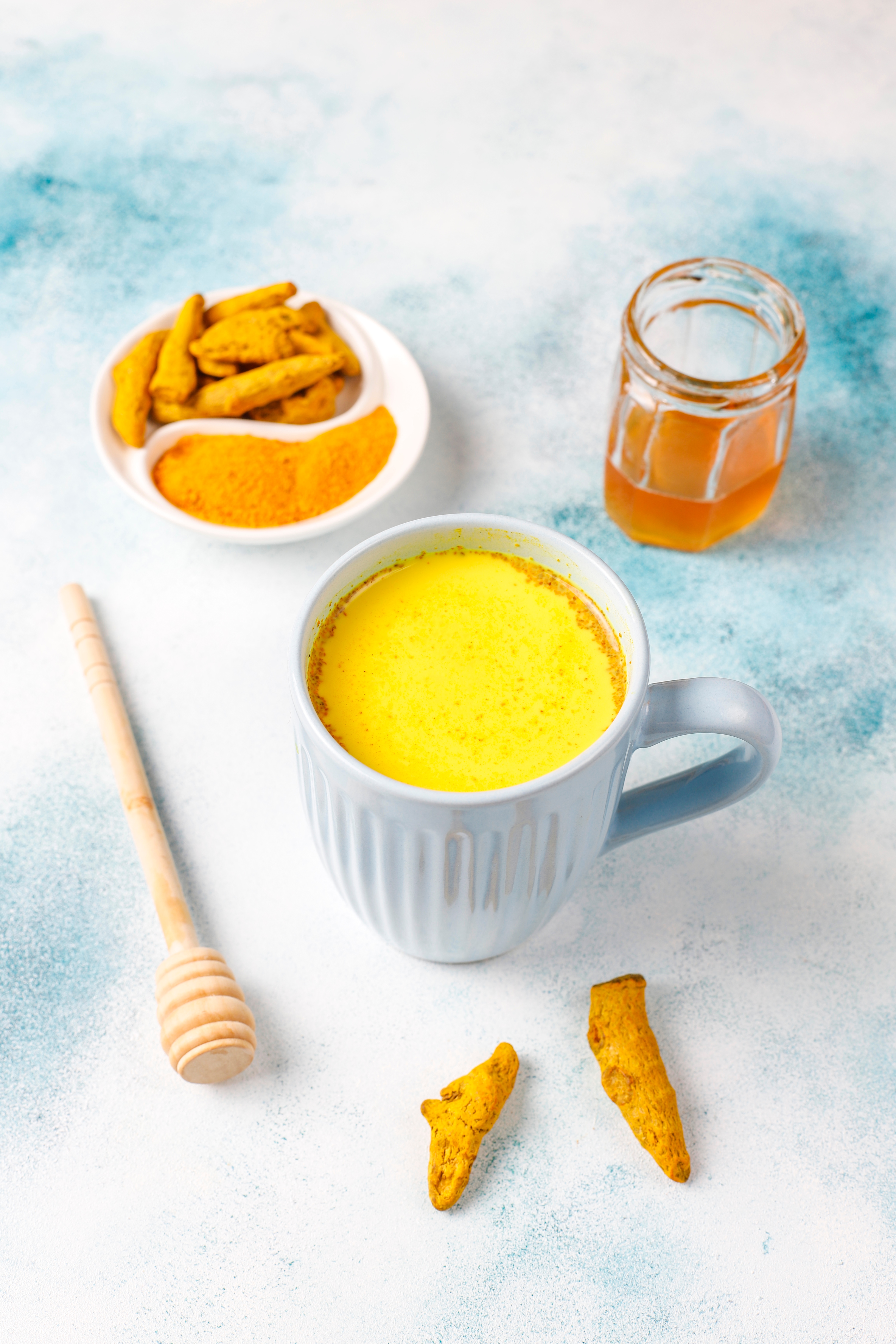 Turmeric water and turmeric milk