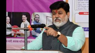 Guardian Minister Uday Samant and officials speaking at the program