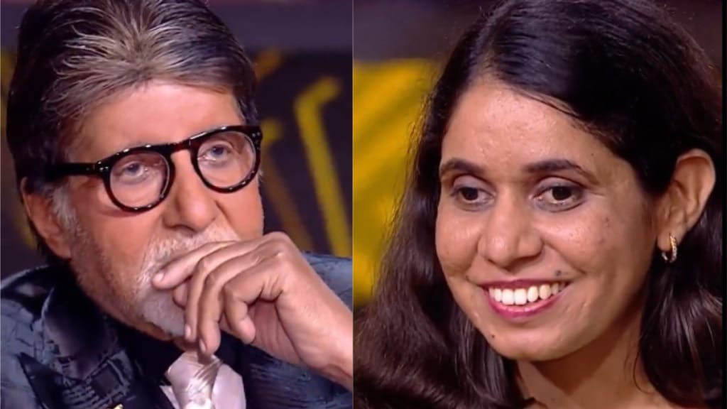 Amitabh Bachchan gets emotional after listiening to a blind ias officer in kbc