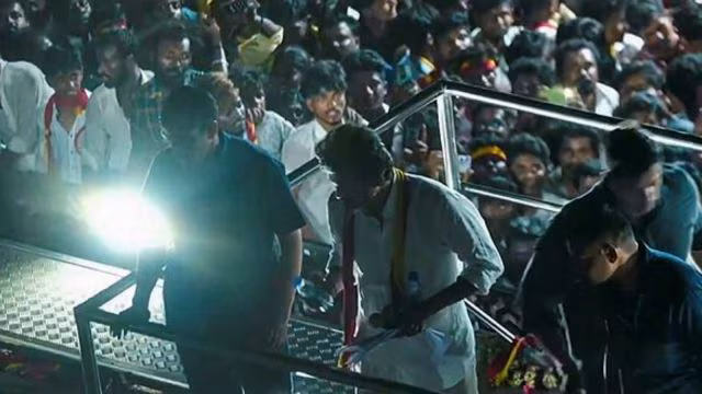 Crowd stampede at Vijay’s political rally in Karur kills many people including children
