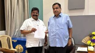 Congress MLA Vikas Thackeray meets Union Minister Nitin Gadkari