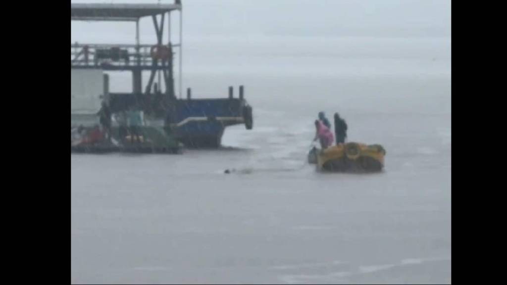 The lives of three were saved thanks to the Ro-Ro ferry and the sailors
